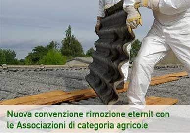 Nuova convenzione rimozione eternit con le Associazioni di categoria agricole